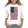 thumbnail image 2 of Bnwani Long Sleeve Toddler T Shirt White Crew Neck Fashion Printed Tops 9 Years, 2 of 4