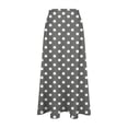 thumbnail image 7 of Summer Maxi Skirts for Women Satin Fashion Boho Long Skirt Trendy Floral High Waist A Line Beach Skirt Vacation Outfit Gray S, 7 of 7