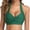 Green, variant on HomeGardon Swim Tops Women Push up Swim Top Women Bikini Top Push Up Swim Top Halter Retro Bathing Suit Top Padded Swimsuit Top Only