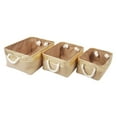 thumbnail image 2 of A&B Home Alcott Jute Nested Baskets, Gold & Natural, Set of 3, 2 of 2