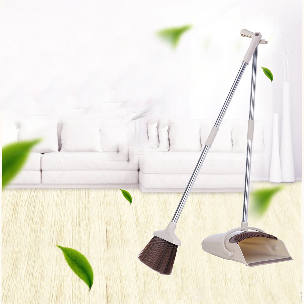 Broom Dustpan Set Vertical Brush And Dust Pot Combination Upright Cleaning**