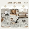thumbnail image 5 of Roxstand Washable Area Rugs 6x9, Stain Resistant Lightweight Moroccan Rugs for Living Room, Non Skid Farmhouse Bedroom Rugs(6'x9', Mo-Ivory), 5 of 8