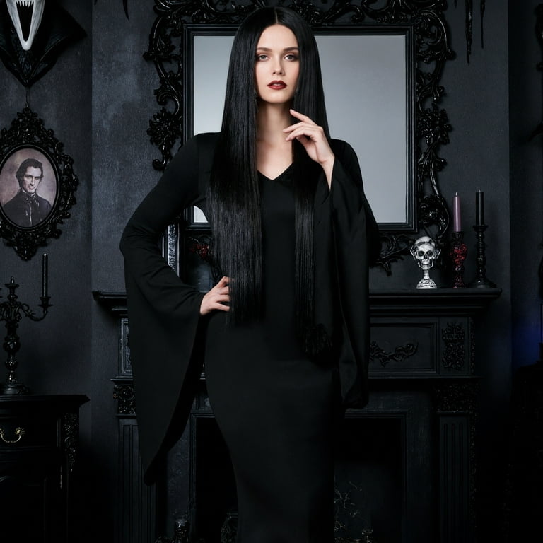 long black vampire dress Amazon.com: LVCBL Goth Dress for Women Bodycon Halloween Floor Length Dress Vampire Costume Black S : Clothing, Shoes & Jewelry