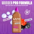 thumbnail image 4 of NYX Professional Makeup Make Me Wonder Make 'EM Wonder, 24H Soft Matte Foundation, LIGHT NUTMEG, 0.84 fl oz, 4 of 12