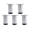 thumbnail image 1 of Patas de Muebles de Acero Inoxidable de 4 Pulgadas, Pies para Sofá, Mesa, Gabinete, Reemplazo de Estantes, Altura Ajustable, 5 piezas, 1 of 7