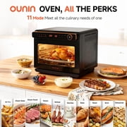OUNIN 25.4QT Steam Air Fryer Toaster Oven , 11-in-1 Convection Combo Countertop Oven with Steam Bake, Air Fry and Roast functions, featuring Stainless Steel Interior, Digital Controls