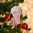 thumbnail image 3 of Adorno colgante para de Navidad, colgante de Navidad, dulce, portátil, duradero, artesanía decorativa, decoración navideña para festivales, , Conos de Conos de helado, 3 of 9