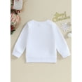 thumbnail image 4 of Bagilaanoe Baby Girl Boy Christmas Sweatshirt Newborn Long Sleeve Letter Print Pullover 6M 12M 18M 24M Infant Fall Loose Tee Tops, 4 of 8