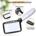 thumbnail image 5 of Rectangular Magnifying Glass with 5 LED Lights, 2 Dimming Modes: Large Foldable Handheld Magnifier for Detailed Viewing, 5 of 5
