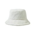thumbnail image 2 of Dress Choice Women Winter Plush Bucket Hat Fluffy Warm Hat Leopard Print Bucket Hat Fluffy Winter Cow Bucket Hats Fuzzy Fisherman Caps for Womens Girls, 2 of 8