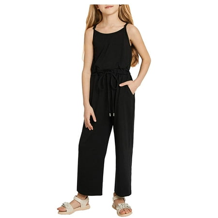

Hunpta Solid Girls Shoulder Child Strap Adjustable Sleeveless Kids Jumpsuit Romper Girls Romper&Jumpsuit