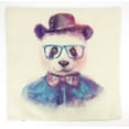 thumbnail image 2 of Panda Hipster Hat | Pillow Cover | Wilderness | Throw Pillow | Home Decor | Forest Animals | Rustic | Cute Throw Pillows | Best Throw Pillows, 2 of 4