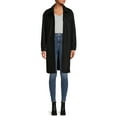 thumbnail image 2 of Time and Tru Women's and Plus Long Shacket Coat, 2 of 5
