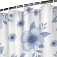 thumbnail image 3 of Pioneer Flower Floral Print Pattern Shower Curtain 72"x84", Bathroom Decorative Shower Curtain Set with 12 Hooks, Waterproof Washable, 3 of 6