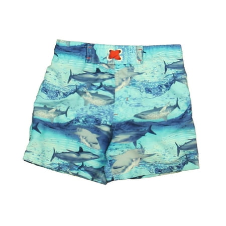 

Pre-owned Mick Mack Boys Blue Sharks Trunks size: 2T