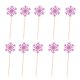 thumbnail image 2 of 10 Uds Cupcake Topper de Nieve Pastel Brillo Brillante Figurita Decoración Cumpleaños Boda Rosado BLESIY Selecciones De La Magdalena De La Navidad, 2 of 8