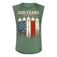 thumbnail image 3 of ASDFVBKG Mens American Flag Shirt Usa Flag 1776 Patriotic Shirts Short Sleeve Summer Patriotic Tops for Men Green S, 3 of 4