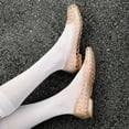 thumbnail image 7 of HOWPAY Womens Sandals on Hollow out Closed Toe Non- Transparent Jelly Shoes Casual Comfortable Summer Beach Ballet Flats Gold 39, 7 of 7