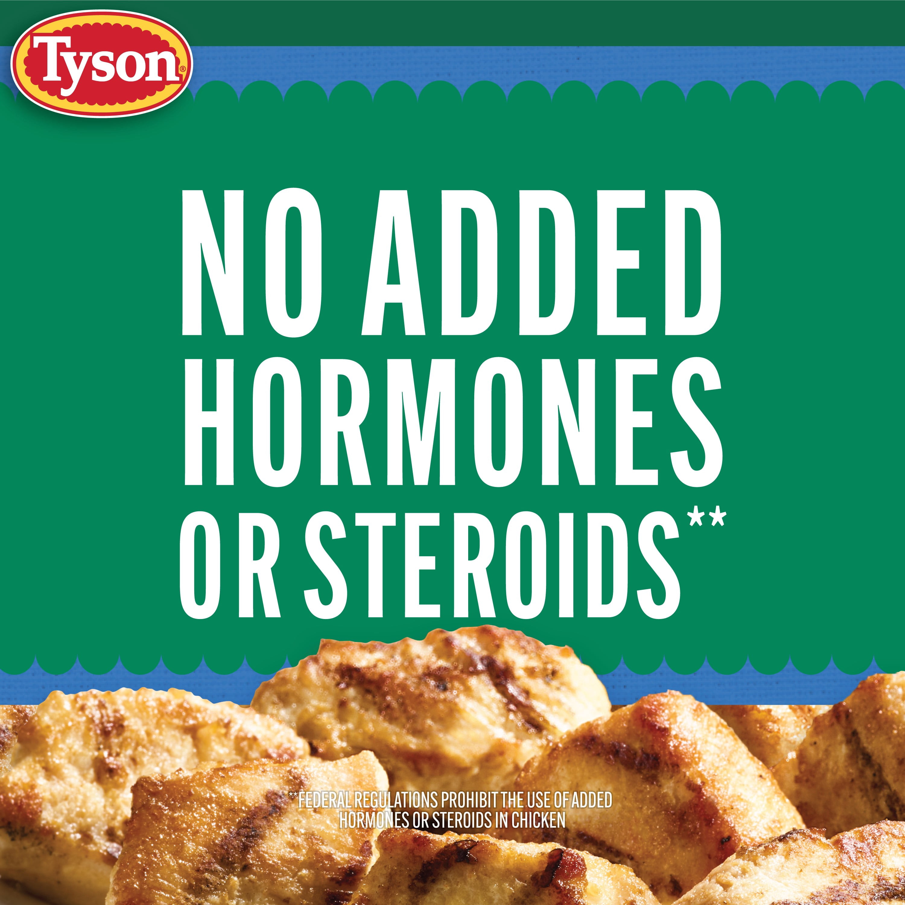 Tyson Grilled Boneless Chicken Bites, 20 oz, (Frozen, Fully Cooked)