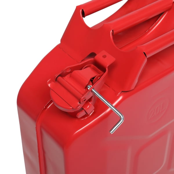 20L US Standard Cold-rolled Plate Petrol Diesel Can Gasoline Bucket with Oil Pipe Red