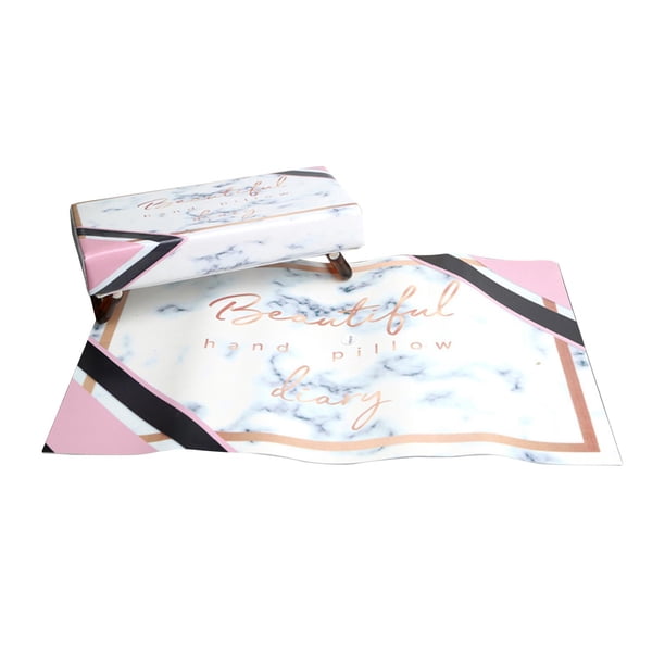Suave cuero de la PU de la almohada de la tabla del arte del clavo para el Mármol Zulema Uñas manos almohadas
