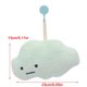 thumbnail image 3 of Hanging Hand Towel for Children Absorbent Corals Fleece Bathroom Towel Cloud Designs Space Saving Quick Drying grey, 3 of 4