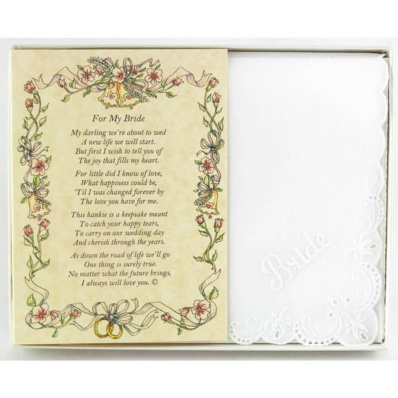 From the Groom to his Bride Wedding Handkerchief