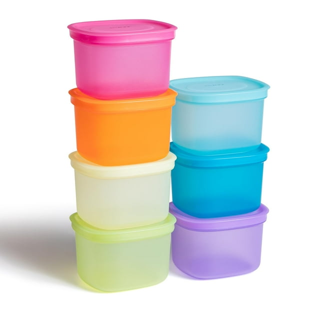 ANJUKE Contenants de Préparation de Repas 7 Pcs – Contenants de Rangement Alimentaire en Plastique Hermétiques Réutilisables de 3,75 Tasses avec Couvercles, Sans BPA, Compatibles Micro-Ondes/congélateur/réfrigérateur, Empilables pour Lunch et Restes – Organisateur