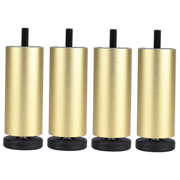 Patas del sofá Patas ajustables de aleación de aluminio para muebles, patas de sofá, patas de repuesto para sillón, armario, sofá, tocador ( de 4) - Dorado 18cm Dorado 18cm Magideal Patas del sofá