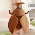 thumbnail image 5 of Simulation Plush Insect Backpack Stuffed Rhinoceros Beetle Shaped Bag Cartoon Insect Toys Kawaii Storage Backpack, 5 of 7