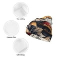 thumbnail image 3 of Lsque Cute Forest Mushrooms Pattern Knitted Beanie, Unisex Winter Hat, Knit Hat Winter Beanies Thick Fisherman Beanies Cuffed Plain Skull Caps, 3 of 6