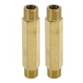thumbnail image 1 of Conectores de Rosca Doble Exterior de Latón 1/4" Macho 2.76" 2 Pcs de Unique Bargains, 1 of 7
