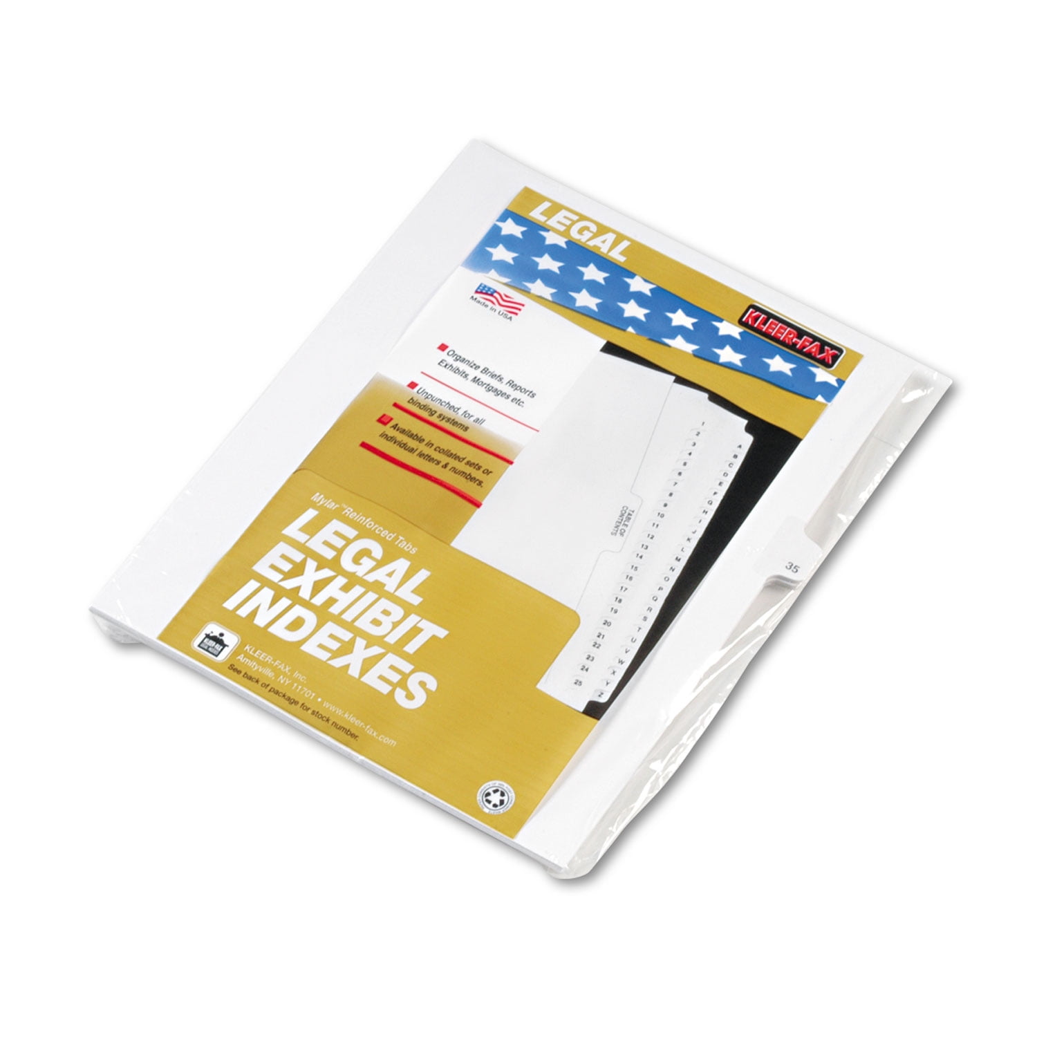 80000 Series Legal Index Dividers, Side Tab, Printed "35", 25/Pack