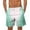 Mint Green, variant on WRKEKC Mens Casual Shorts, Summer Shorts for Men, Men's Athletic Shorts Printed Elastic Waistband Drawstring Pocket Beach Pants L
