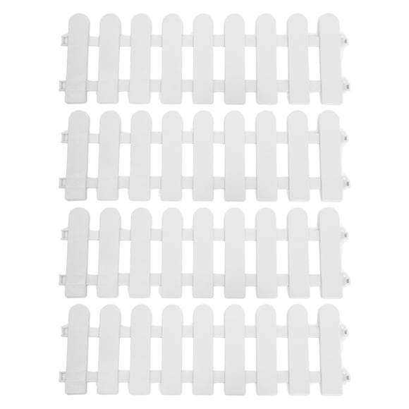 KAKOWELY 6 Pcs Garden Fence Plastic Panel Tortoises Enclosure Pet Puppy Exercise Pen Landscaping Fence Border Small Pets Fence For Outdoor Garden Yard,19.69X"X5.12"X0.39"
