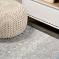 thumbnail image 4 of JONATHAN Y SILK ORCHID 2 x 8 Runner Rug, Tidal Strie - Gray/Blue, SOR202B-28, 4 of 8