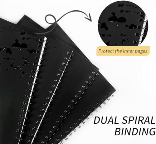 Bullet Dotted Spiral Notebook 8.5" x 11" A4 Large Dot Grid Journal, 100 GSM Thick Dot Paper,160 Pages Journaling Notebooks for Writing Drawing Women Men Work School Supplies