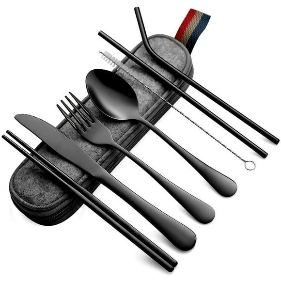 Travel Portable Utensils, Travel Camping Cutlery Set, Portable Reusable