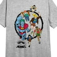 thumbnail image 2 of Captain Planet Group Shot Crew Neck Short Sleeve Heather Gray Women's Night Shirt-XXL, 2 of 4