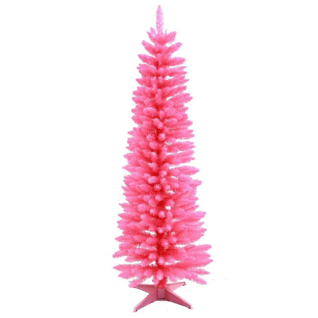 Jolly Work Pencil 6 Pink Artificial Christmas Tree