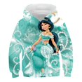 thumbnail image 1 of Niños princesa jazmín dibujos animados sudaderas con capucha ropa niña gráfico 3D Sudadera con capucha niños otoño primavera princesa Jasmine Pullover5T Gao Jinjia LED, 1 of 2
