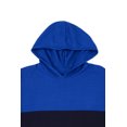 thumbnail image 4 of X RAY JEANS Mens Hooded Color Blocked Sweater, Royal Bl/Navy, M, 4 of 6