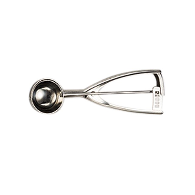 Cuchara para helado de acero inoxidable 304 engrosada con gatillo Cuchara para galletas de melón (4 7 cm de diámetro)