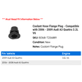 thumbnail image 2 of Coolant Hose Flange Plug - Compatible with 2006 - 2009 Audi A3 Quattro 3.2L V6 2007 2008, 2 of 2