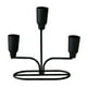 thumbnail image 2 of Candelabro de metal, candelabro, adorno nórdico, candelabro decorativo de hierro. Negro, 2 of 9