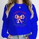 thumbnail image 1 of Jersey con estampado de Feliz Navidad para mujer, Sudadera de cuello redondo, jerséis sueltos sin capucha, Club de Navidad de bastón de caramelo, Otoño e Invierno, 1 of 5