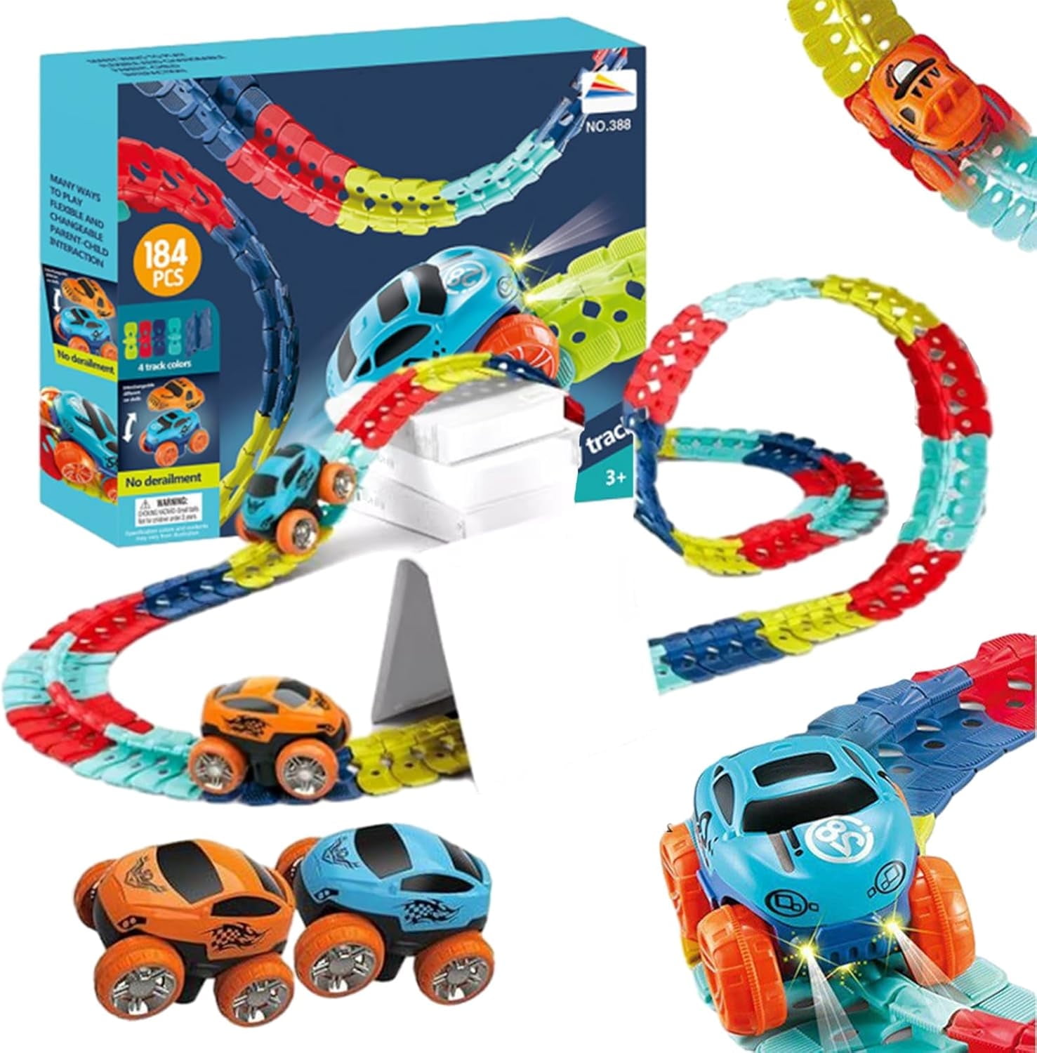 Circuit Hot Wheels Hot Curves Racing Action Set – Piste Orange – Vintage 1969