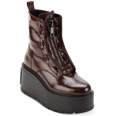 

DKNY Womens Harli Laceless Flatform Combat & Lace-up Boots