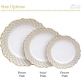 thumbnail image 5 of GOLD FLORAL RIMMED PLATES | Elegant Salad Plates | Harmony Collection | 9” – 10 PC, 5 of 5