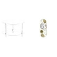 thumbnail image 1 of Espejo De Mesa Auxiliar Acrílico, Mueble Compacto Para Sala De Estar, Pasillo, Entrada, Mesita De Noche, Fácil De Armar. Ideal Para El Hogar., 1 of 8